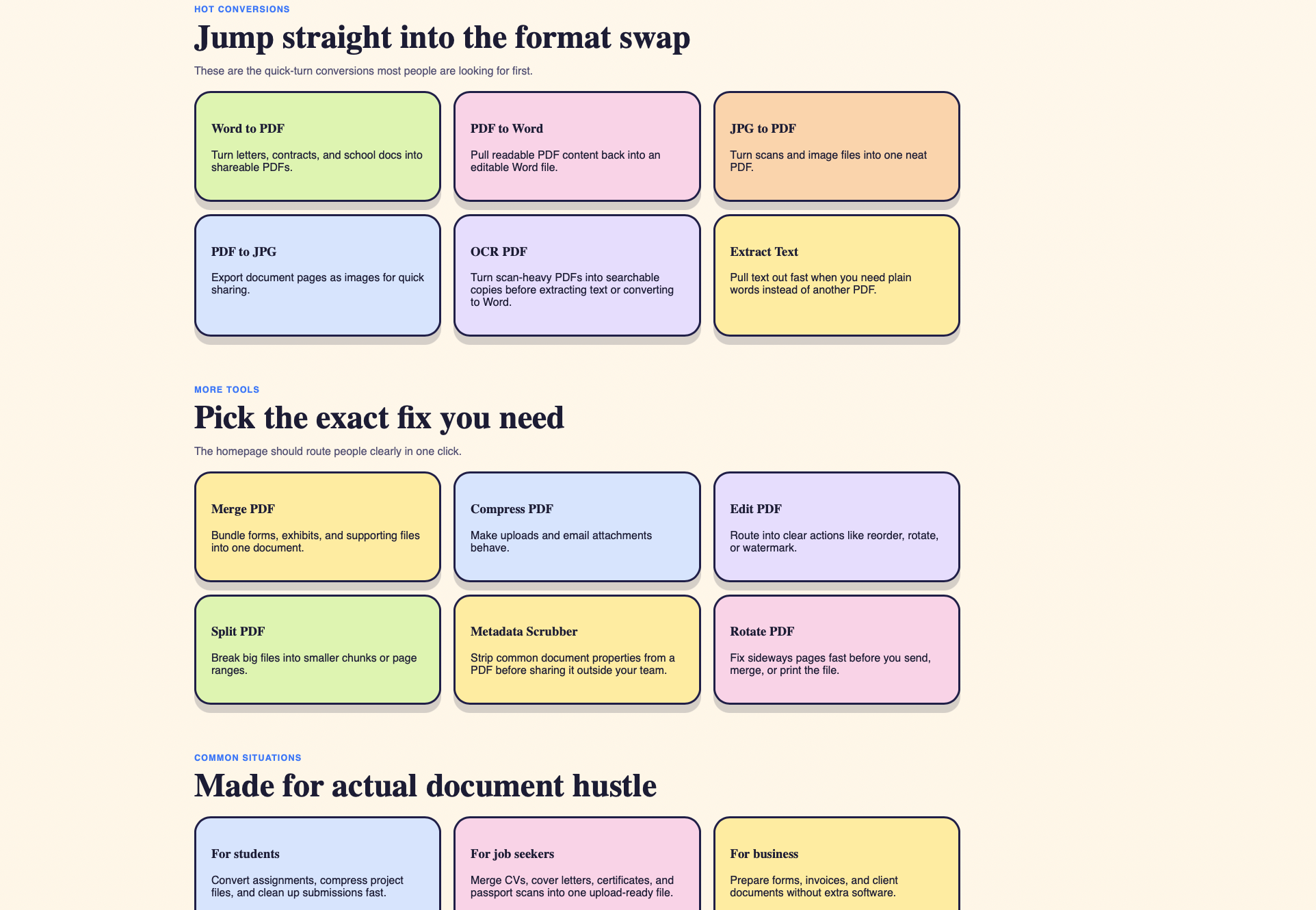 PDF Peppersoup features overview